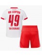 Billige RB Leipzig Yan Diomande #49 Hjemmedraktsett Barn 2025-26 Kortermet (+ Korte bukser)